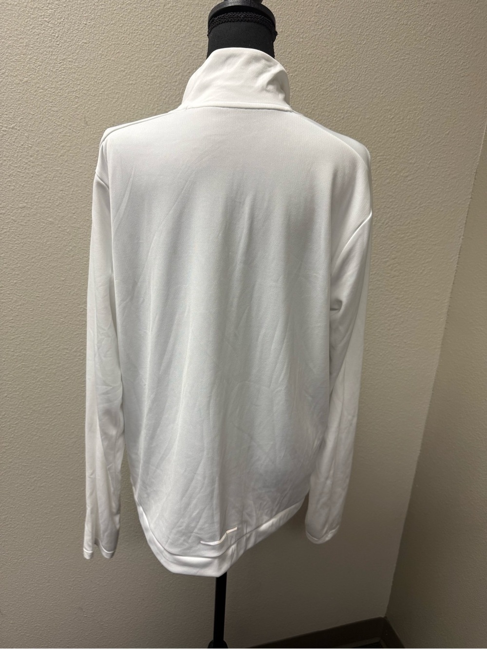 Nike Dri-FIT White Quarter Zip Running Pullover Active Top XL Athletic - Picture 5 of 9